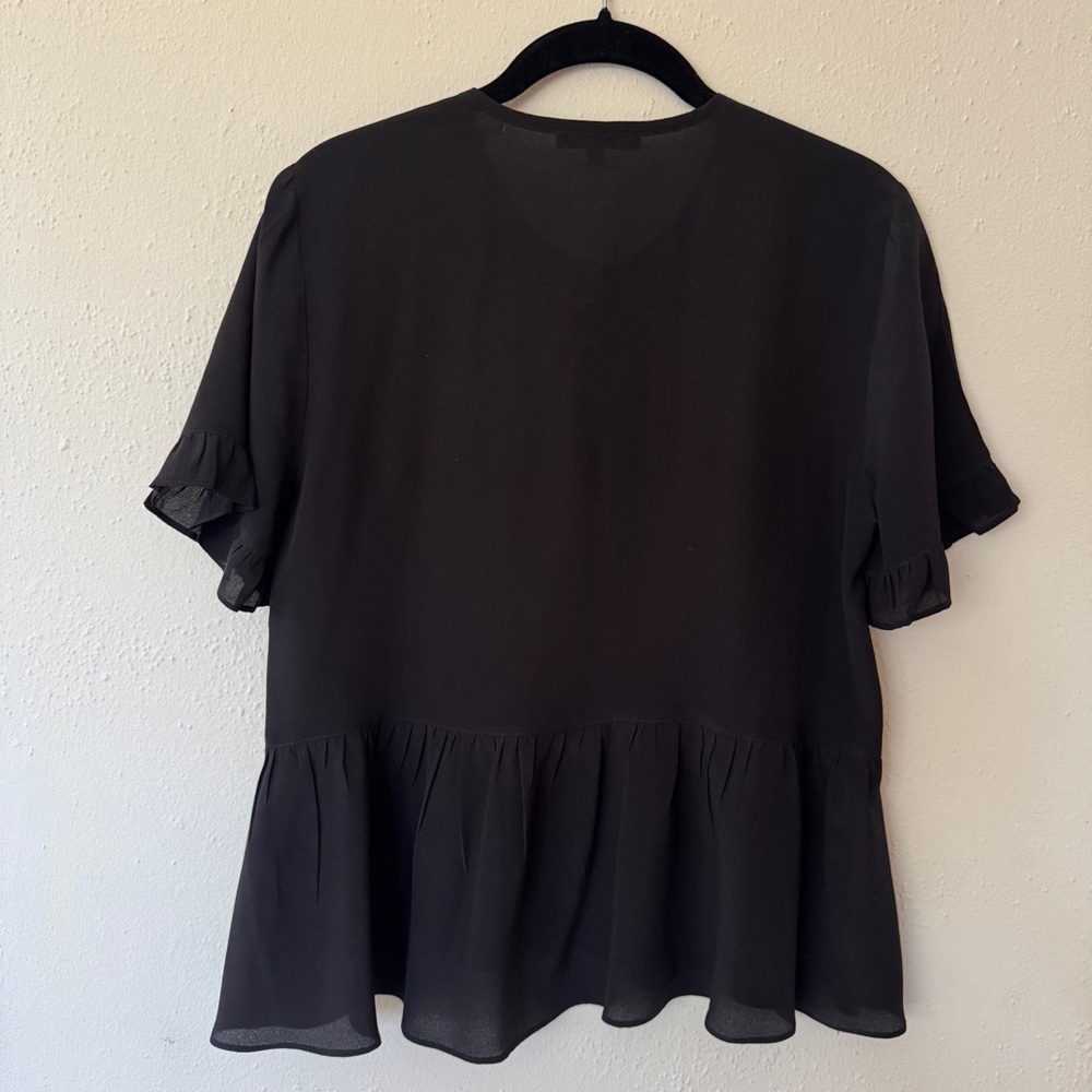 Madewell Silk Ruffle Hem Blouse - Picture 5 of 11